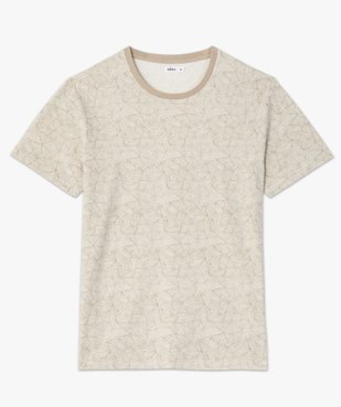 Tee-shirt homme à manches courtes et motifs graphiques vue4 - GEMO (HOMME) - GEMO