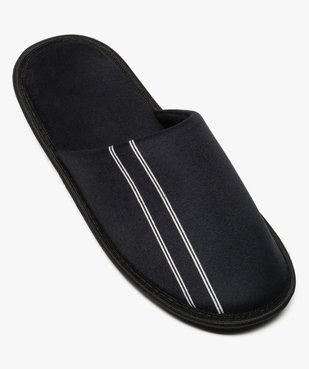 Chaussons homme forme mules velours avec liserés vue5 - Nikesneakers(HOMWR HOM) - Nikesneakers