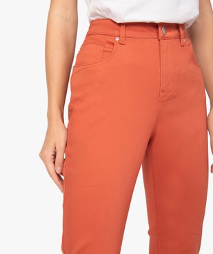 Pantalon femme coupe Regular en stretch vue2 - GEMO(FEMME PAP) - GEMO