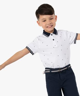 Polo garçon imprimé palmiers vue1 - GEMO (ENFANT) - GEMO