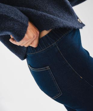 Jean slim avec taille élastique femme vue2 - GEMO(FEMME PAP) - GEMO