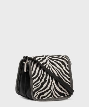 Sac besace compact imprimé zèbre femme vue2 - GEMO (ACCESS) - GEMO