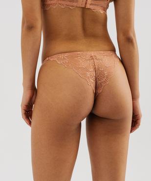 Tanga en dentelle femme vue2 - GEMO(HOMWR FEM) - GEMO