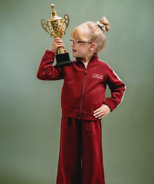 Ensemble de jogging avec intérieur polaire fille vue1 - GEMO (ENFANT) - GEMO