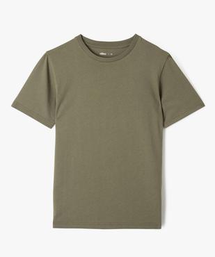 Tee-shirt à manches courtes uni garçon vue2 - GEMO (JUNIOR) - GEMO