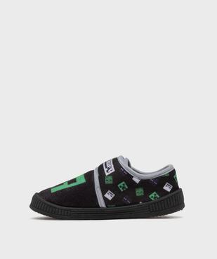 Chaussons en velours avec motif jeu vidéo garçon - Minecraft vue3 - MINECRAFT - GEMO