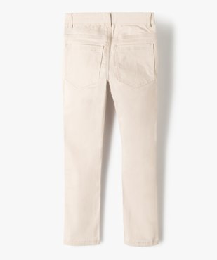 Pantalon garçon coupe skinny en toile extensible vue5 - GEMO 4G GARCON - GEMO