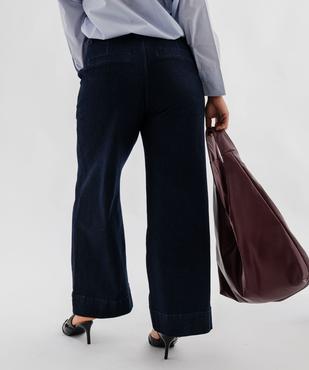 Jean wide leg taille haute femme grande taille vue3 - GEMO (G TAILLE) - GEMO
