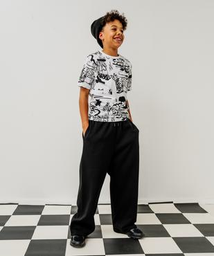 Pantalon de jogging large garçon vue1 - GEMO 4G GARCON - GEMO