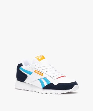 Baskets homme dessus en cuir style running à lacets - Reebok vue2 - REEBOK - GEMO