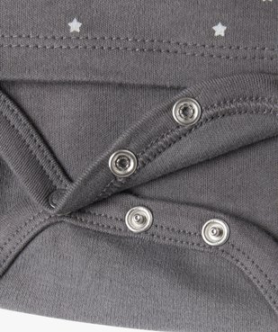 Body bébé à manches longues effet tee-shirt vue2 - GEMO(BB COUCHE) - GEMO