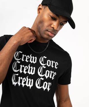 Tee-shirt à manches courtes avec inscription homme vue6 - GEMO 4G HOMME - GEMO