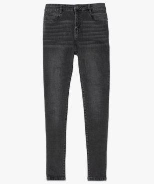 Jean femme slim taille haute en stretch délavé devant vue4 - GEMO (JEAN) - GEMO