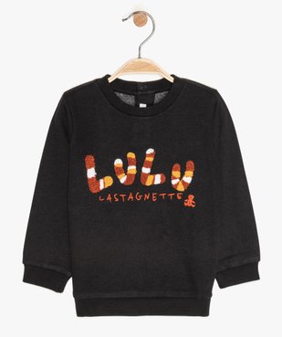 Sweat bébé garçon imprimé en relief - Lulu Castagnette motif jersey bouclette et broderie vue1 - LULUCASTAGNETTE - GEMO