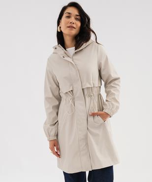 Imperméable à capuche femme vue2 - GEMO(FEMME PAP) - GEMO