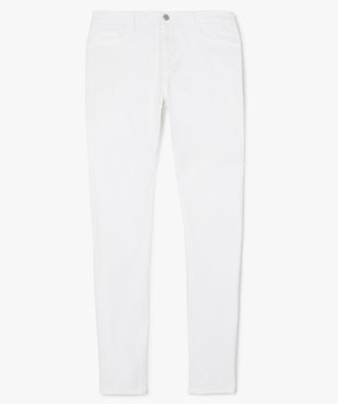 Pantalon femme en toile coupe slim 5 poches vue4 - GEMO (JEAN) - GEMO
