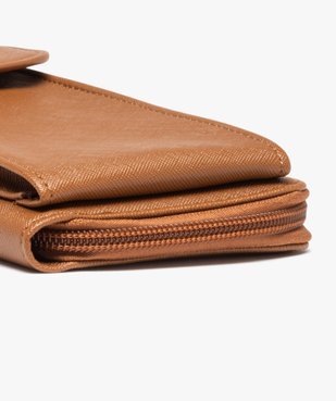 Pochette portefeuille femme 2 en 1 avec bandoulière amovible vue2 - GEMO (ACCESS) - GEMO
