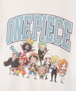 Tee-shirt à manches courtes avec motif manga fille - One Piece vue2 - ONE PIECE - GEMO