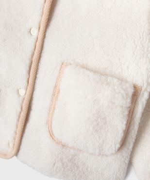 Veste en sherpa bébé fille vue4 - GEMO(BEBE DEBT) - GEMO