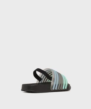 Mules de plage à bride multicolore avec élastique garçon vue4 - GEMO (PLAGE) - GEMO