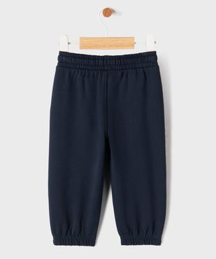 Pantalon de jogging uni avec taille ajustable bébé garçon vue3 - GEMO 4G BEBE - GEMO