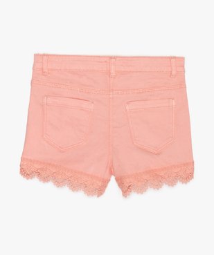 Short fille finition crochet vue2 - GEMO (ENFANT) - GEMO