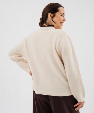 Gilet avec col chemise froncé femme grande taille vue4 - GEMO (G TAILLE) - GEMO