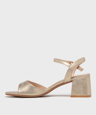 Sandales à talon toucher velours femme - Valentina Baldano vue6 - VALENTINA BALDA - GEMO