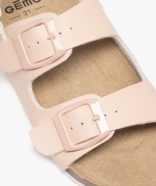 Sandales fille unies à larges brides à boucle et à scratch vue6 - PREMIER PRIX BY GEMO - GEMO