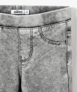 Jegging en maille très extensible fille vue2 - GEMO (JUNIOR) - GEMO