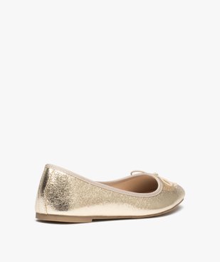 Ballerines femme métallisées avec noeud fantaisie vue4 - GEMO(URBAIN) - GEMO