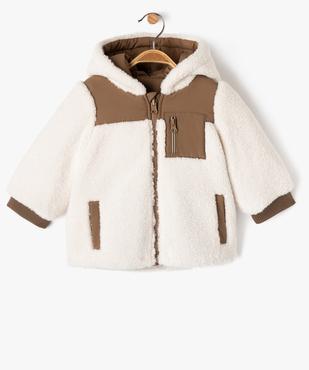 Blouson à capuche chaud et réversible bébé garçon vue1 - GEMO 4G BEBE - GEMO