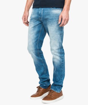Jean homme straight stretch 5 poches vue1 - GEMO (HOMME) - GEMO