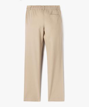 Pantalon coupe regular avec taille élastique garçon vue7 - GEMO (JUNIOR) - GEMO