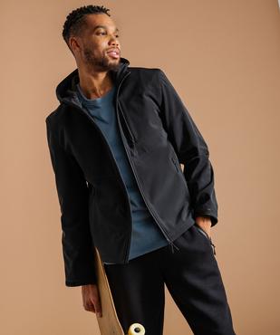 Blouson softshell à capuche déperlant homme vue1 - GEMO (HOMME) - GEMO