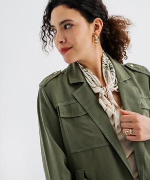 Veste saharienne en Lyocell femme vue2 - GEMO 4G FEMME - GEMO