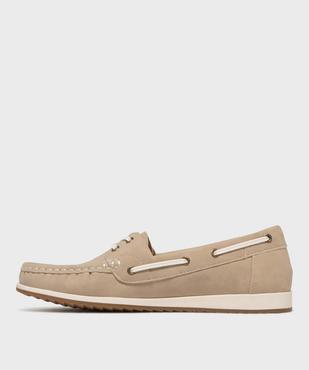 Chaussures bateau spécial confort femme vue3 - G'FLEX - GEMO