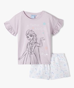 Pyjashort fille à manches courtes La Reine des Neiges - Disney vue1 - DISNEY DTR - GEMO