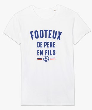 Tee-shirt homme à manches courtes message humour football vue4 - GEMO 4G HOMME - GEMO
