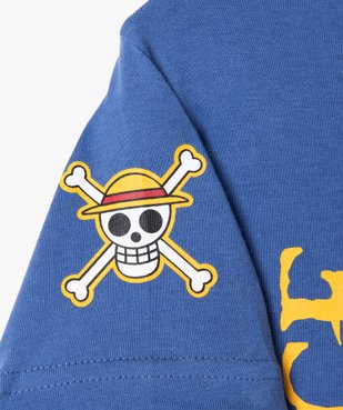 Tee-shirt manches courtes imprimé Luffy garçon - One Piece vue5 - ONE PIECE - GEMO