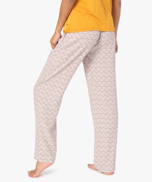 Pantalon de pyjama femme imprimé vue3 - GEMO(HOMWR FEM) - GEMO