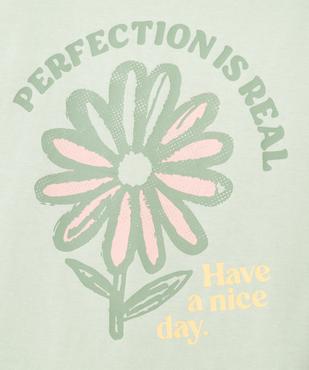 Tee-shirt à manches courtes coupe large fille vue2 - GEMO (ENFANT) - GEMO