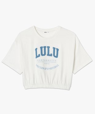 Tee-shirt femme avec bas élastiqué – Lulu Castagnette  vue4 - LULUCASTAGNETTE - GEMO