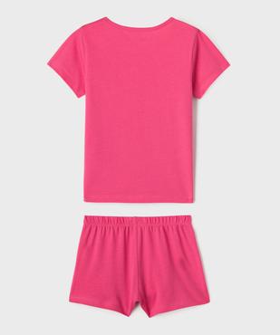 Pyjashort en jersey de coton imprimé fille vue4 - GEMO (ENFANT) - GEMO