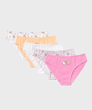 Culottes en coton motifs chatons fille (lot de 5) - Hello Kitty vue1 - HELLO KITTY - GEMO