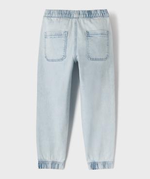 Jean jogger à coupe regular garçon vue3 - GEMO (ENFANT) - GEMO