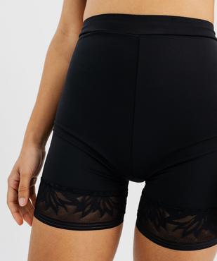 Panty gainant taille haute en microfibre et dentelle femme vue6 - GEMO(HOMWR FEM) - GEMO