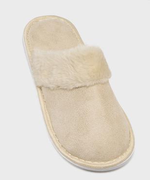 Chaussons mules en velours femme vue5 - GEMO(HOMWR FEM) - GEMO