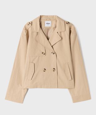 Veste large esprit trench fille vue1 - GEMO (JUNIOR) - GEMO