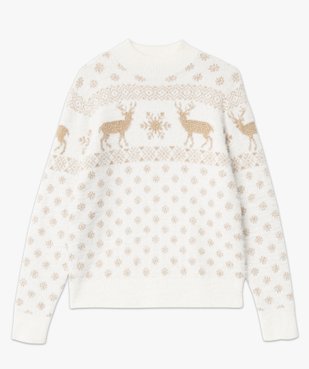 Pull de Noël pailleté en maille poilue femme vue5 - GEMO(FEMME PAP) - GEMO